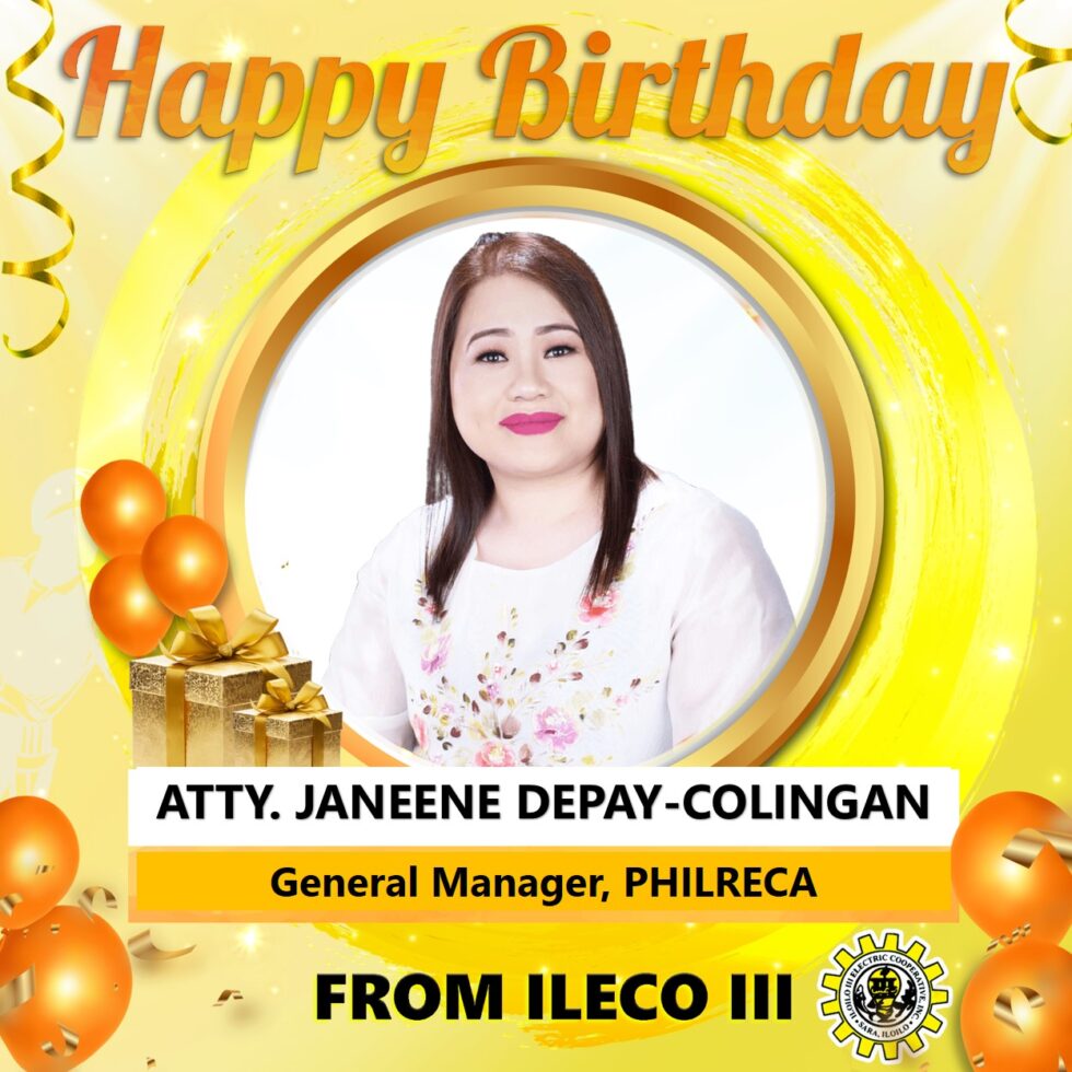 HAPPY BIRTHDAY ATTY. DEPAY-COLINGAN! | ILOILO III ELECTRIC COOPERATIVE ...